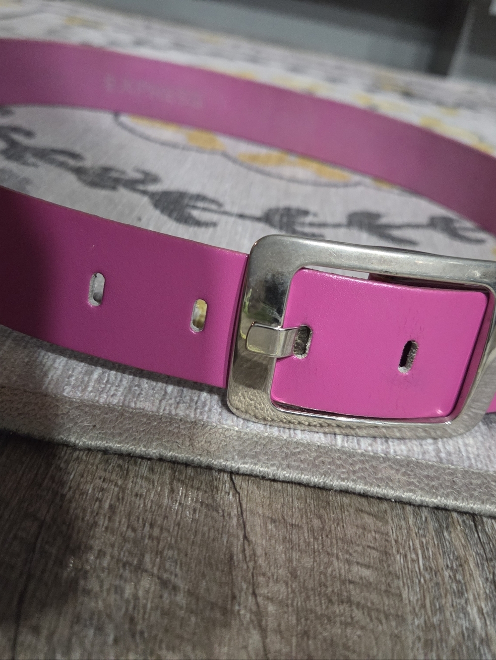 Express Pink Geniune Belt Italy Made Medium